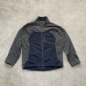 Nike Men's Y2K Fleece Soft Shell Jacket Full Zip Silver Tag Sz L